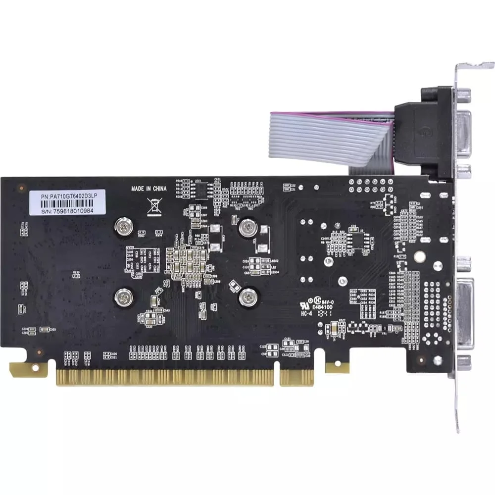 Imagem 5 de 5 do produto Placa De Vídeo Geforce Gt 710 PCyes Nvidia, 2GB, DDR3, 64 Bits - Pvgt7102gb