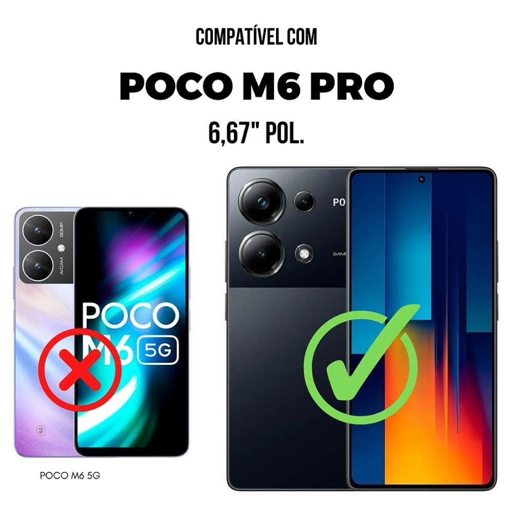 Imagem 3 de 5 do produto Película Para Xiaomi Poco M6 Pro - Hydrogel Gamer Fosca - Gshield