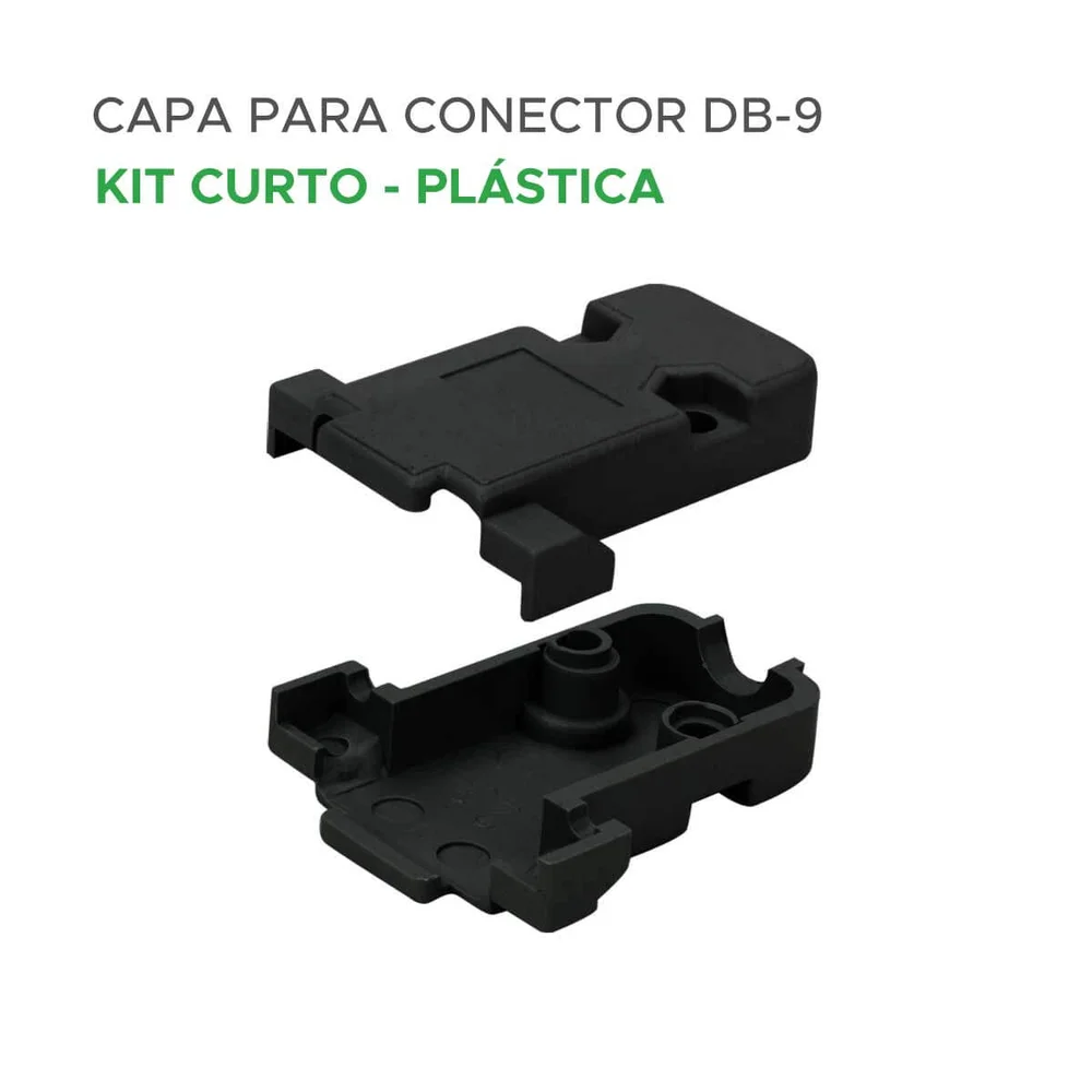 Imagem 3 de 4 do produto Kit C/ 10 Capa Db-9 Kit Curto Plástica 025-0909 Proteção E Acabamento Para Conectores Db9 5+