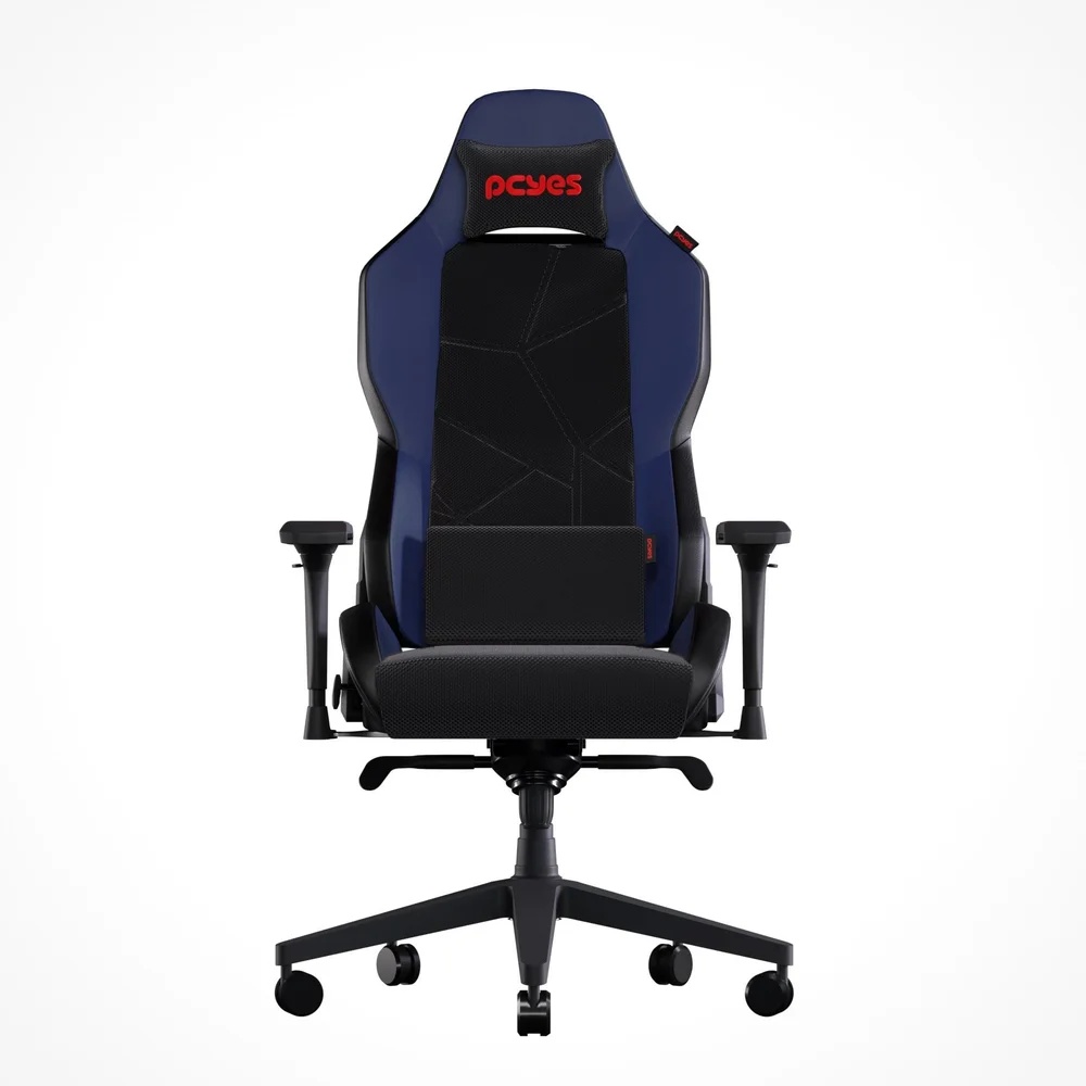 Cadeira Gamer Sentinel Colbat Blue Pcyes, Até 150KG, Inclinação de 135 Graus, Suporte Ergonômico, Azul