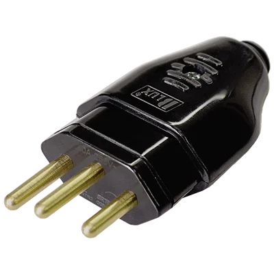 Plug Tomada 2p+t Macho 10a Preto
