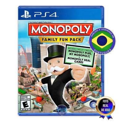 Jogo Monopoly Family Fun Pack, Ps4 - Mídia Física