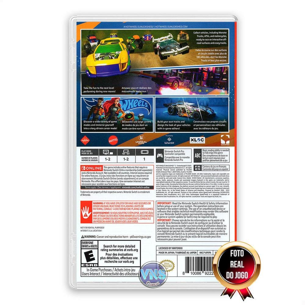 Imagem 2 de 5 do produto Jogo Hot Wheels Unleashed 2 Turbocharged, Nintendo Switch - Mídia Física