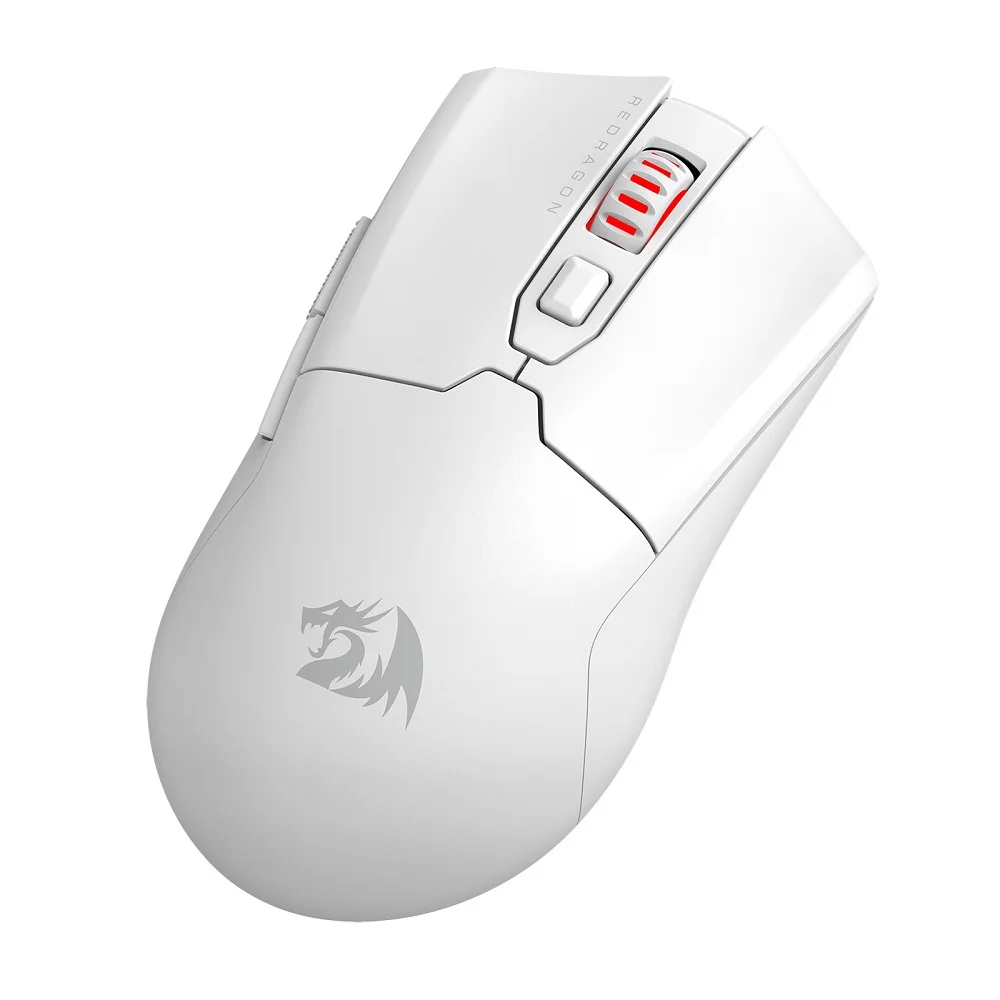 Mouse Gamer Redragon Fyzu Pro 26000 Dpi 6 Botões Pixart Paw3395 - Branco Mouse Gamer Redragon Fyzu Pro 26000 Dpi 6 Botões Pixart Paw3395 - Branco