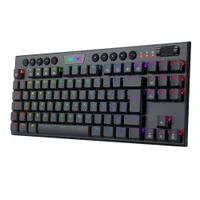Teclado Mecânico Redragon K622, Gamer Horus TKL, RGB, Switch Brown, Com Fio, Preto