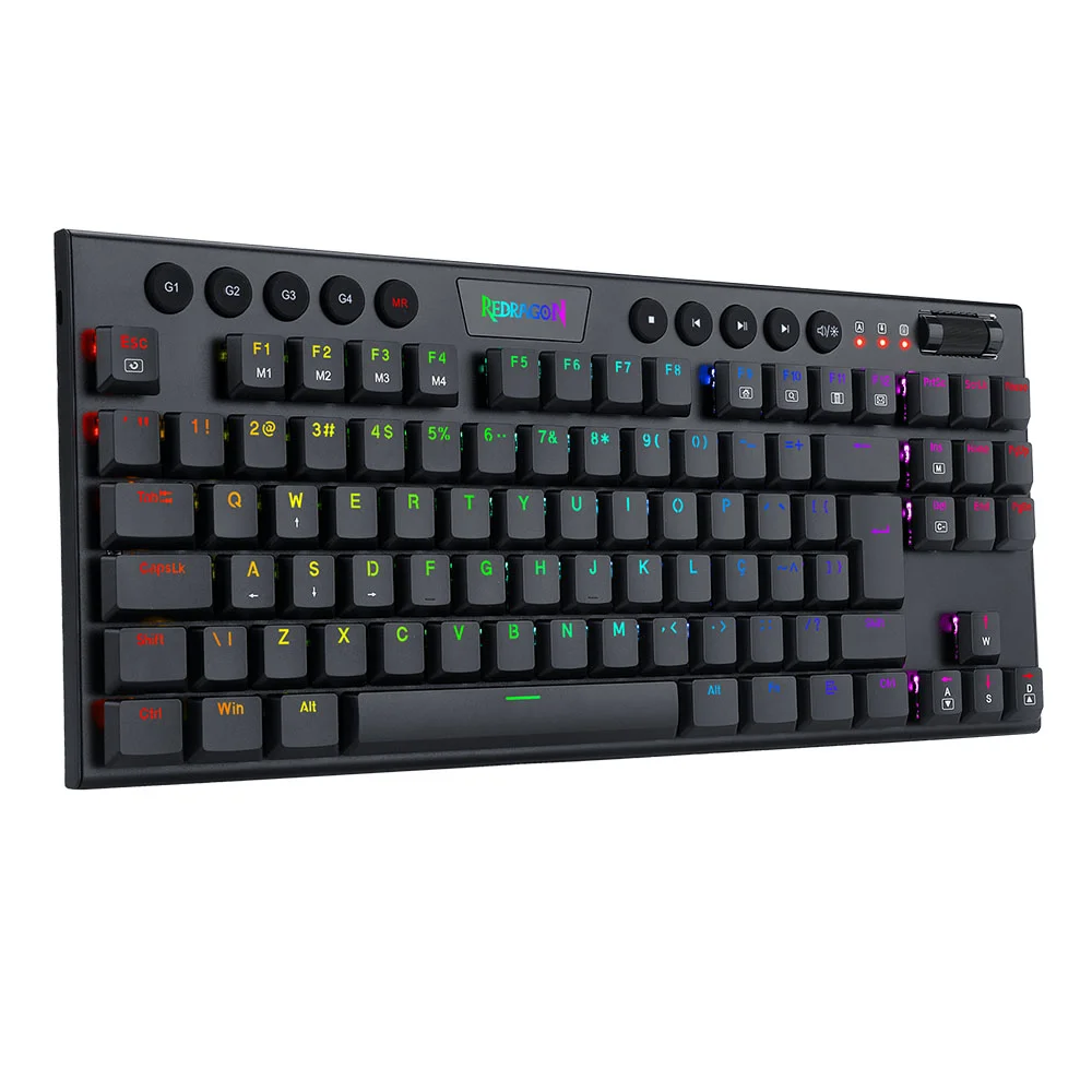 Teclado Mecânico Redragon K622, Gamer Horus TKL, RGB, Switch Brown, Com Fio, Preto Teclado Mecânico Redragon K622, Gamer Horus TKL, RGB, Switch Brown, Com Fio, Preto