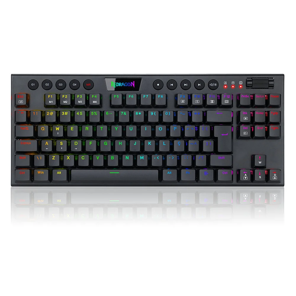 Teclado Mecânico Redragon K622, Gamer Horus TKL, RGB, Switch Brown, Com Fio, Preto Teclado Mecânico Redragon K622, Gamer Horus TKL, RGB, Switch Brown, Com Fio, Preto
