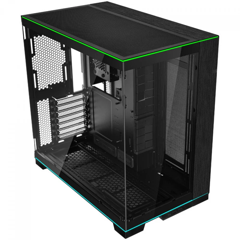 Imagem 5 de 5 do produto Gabinete Gamer Lian Li O11 Dynamic Evo, Mid Tower, RGB, Frontal, Lateral Vidro Temperado, Sem Fan, Sem Fonte, Preto - O11deRGBx