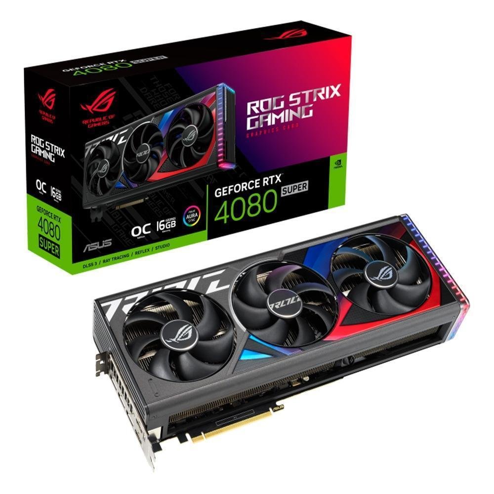 グラフィックボード・グラボ・ビデオカード RTX4080 SUPER ASUS ROG Placa De Vídeo RTX 4080 Super Asus Rog Strix