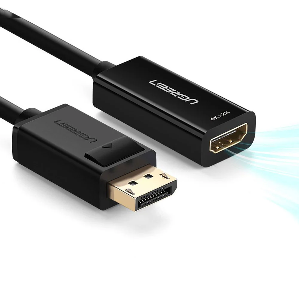 Imagem 2 de 5 do produto Adaptador Ugreen Displayport P/hdmi Macho/fêmea Preto