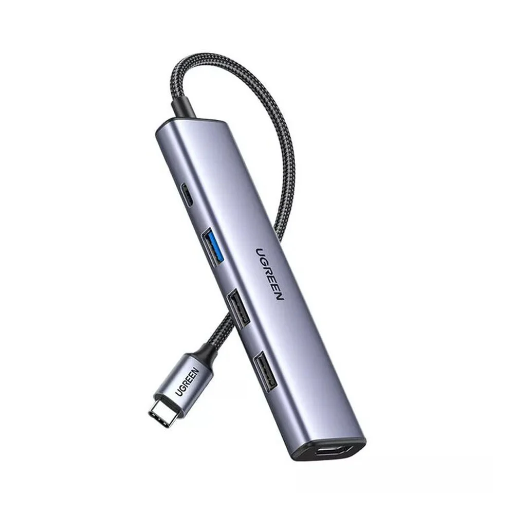 Imagem 2 de 5 do produto Hub Adaptador Ugreen 5 Em 1 Para Usb C + 100w Power Delivery