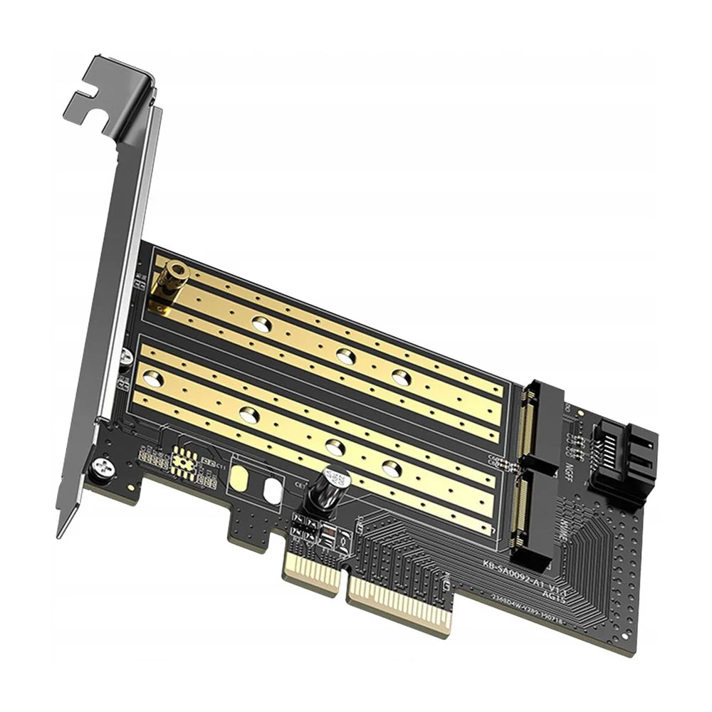 Imagem 2 de 5 do produto Placa Ugreen M.2 M Key + M.2 B Key P/pcie 3.0 X 4 Preto