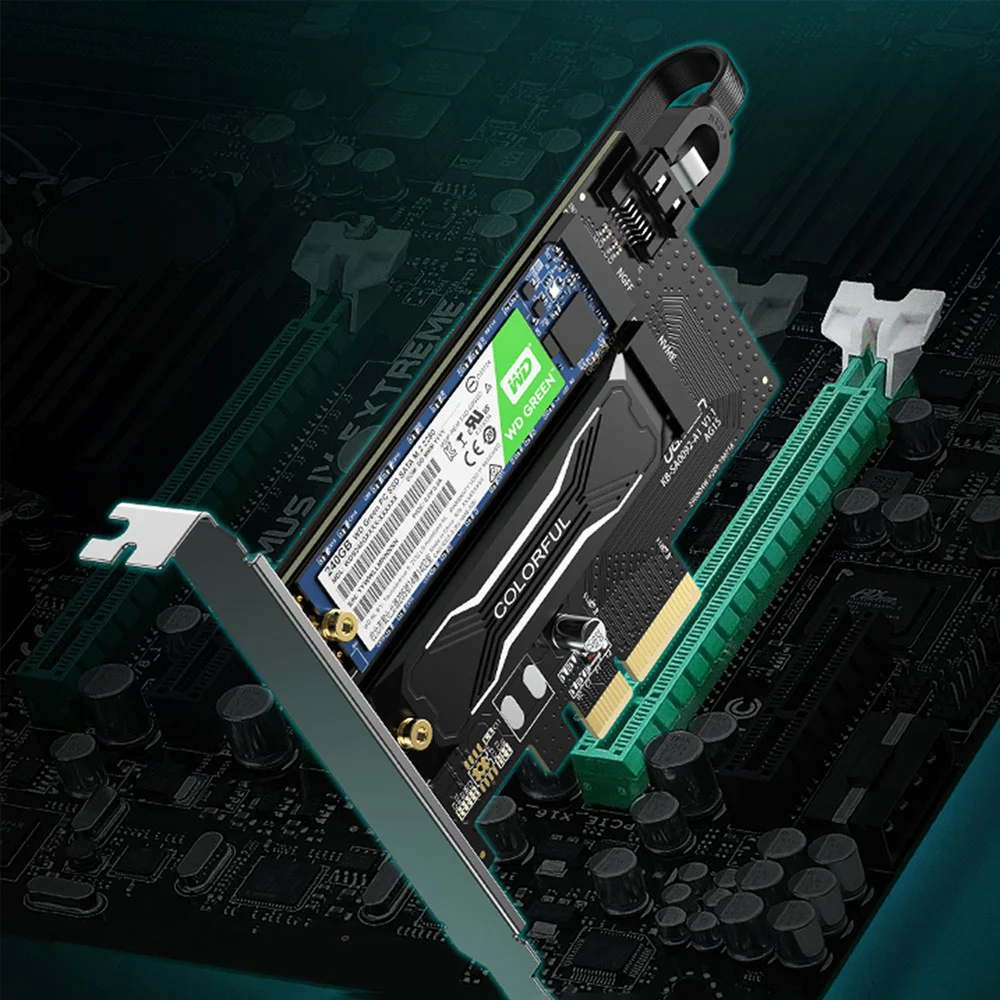 Imagem 5 de 5 do produto Placa Ugreen M.2 M Key + M.2 B Key P/pcie 3.0 X 4 Preto