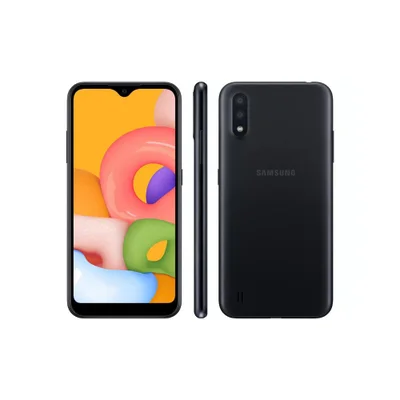 Usado: Samsung Galaxy A01 32gb Preto Excelente - Trocafone