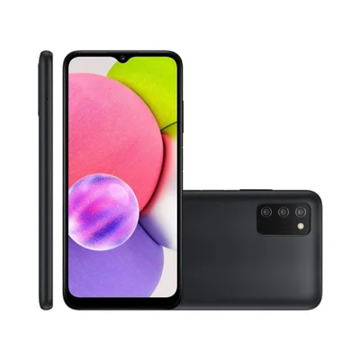 Usado: Samsung Galaxy A03s 64 Gb Preto Bom - Trocafone