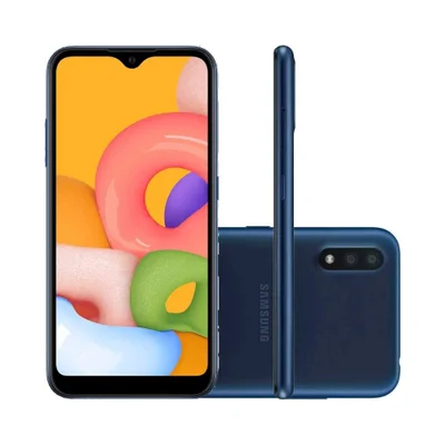 Usado: Samsung Galaxy A01 32gb Azul Bom - Trocafone