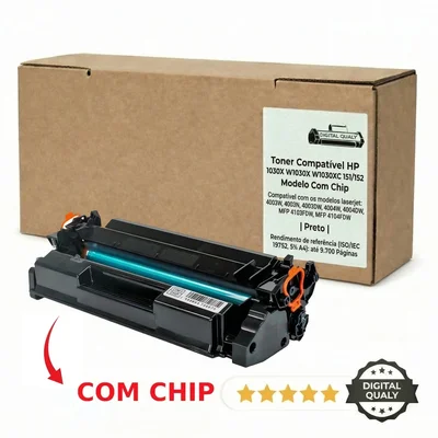 Cartucho De Toner W1030x W1030 Compatível W1030x 4003W, 4003N, 4003DW, 4004W, 4004DW, MFP 4103FDW, MFP 4104FDW COM CHIP