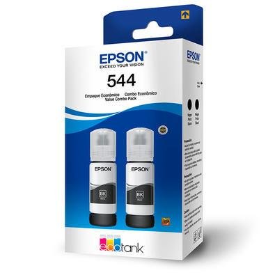 Combo de 02 Tintas T544, Para L3250, L3110, L3210, L3150, L5190, Preto