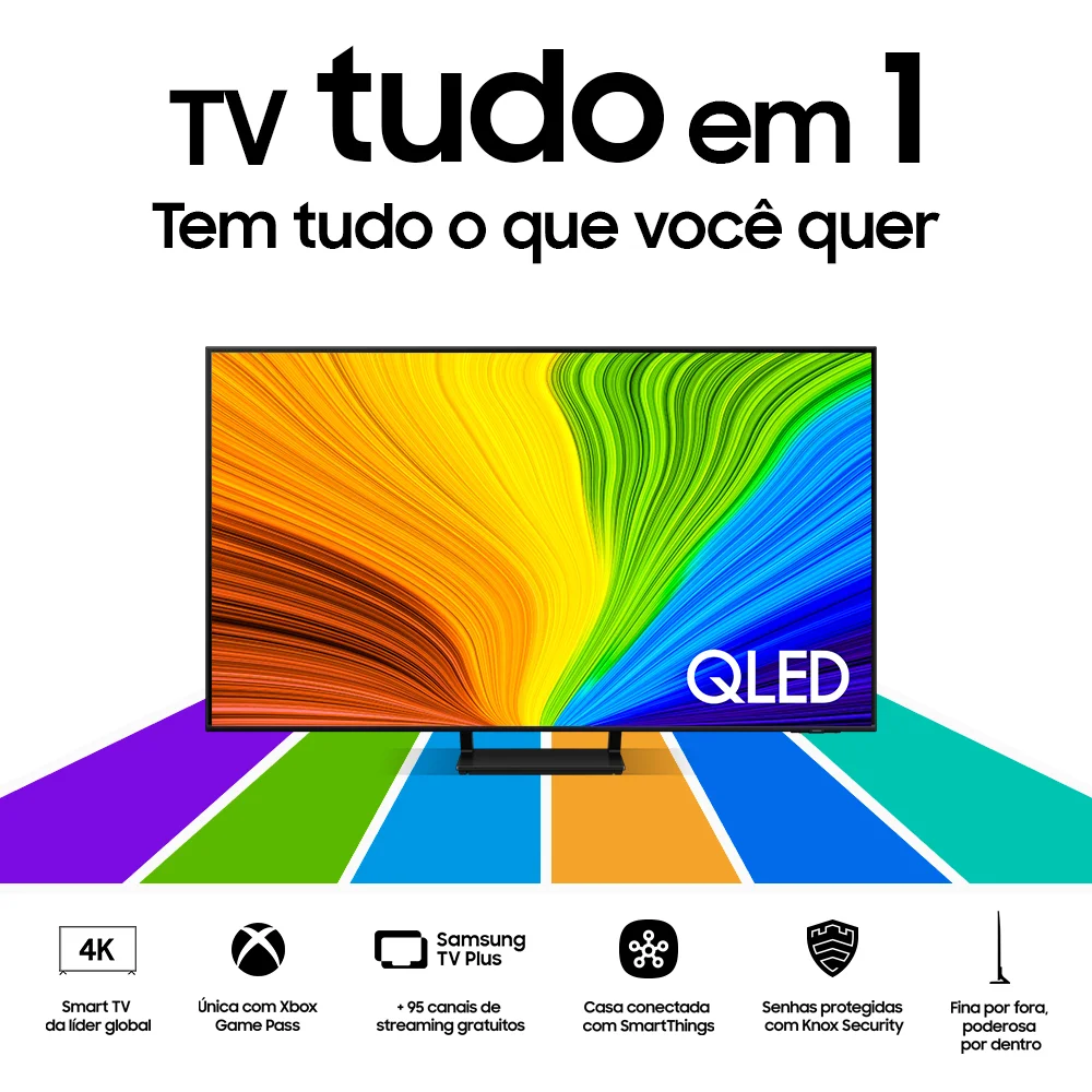 Imagem 5 de 5 do produto Smart TV 55 Polegadas Samsung QLED 4K 2024, com Alexa Built In e Som em Movimento Virtual