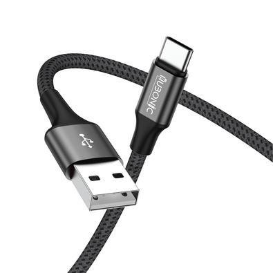 Cabo USB-C Turbo Hubonic, 1 Metro, Carregamento, Cabo De Dados, Nylon, Compatível Com Android, Iphone Premium