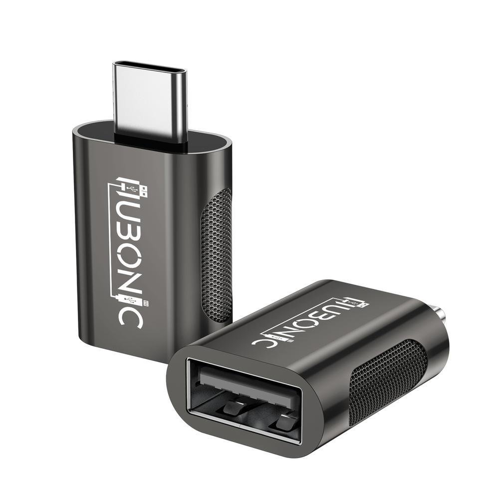 Imagem 1 de 1 do produto Hubonic Adaptador Otg Usb Tipo C Para Usb A 3.1 De 5 Gbps Liga De Zinco Ampla Compatiblidade