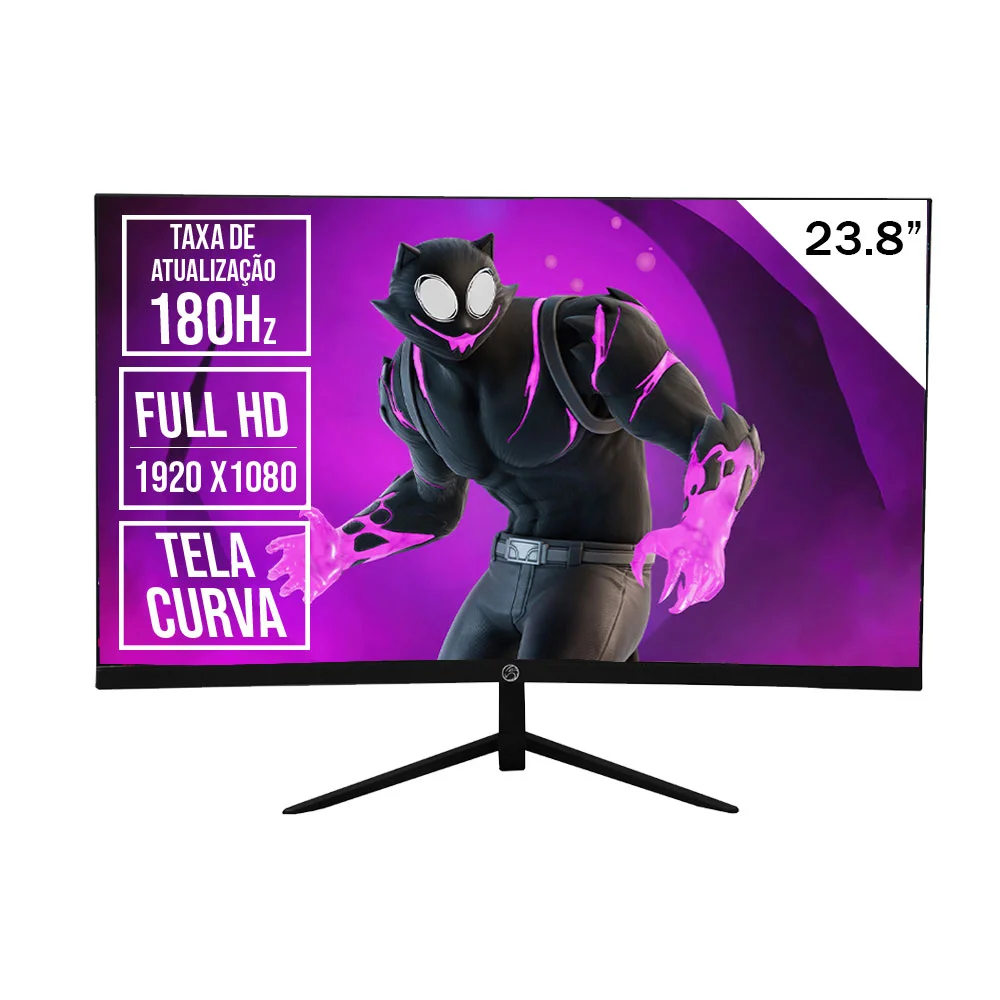 Monitor Gamer Brazilpc 238 Full HD 180HzKaBuM