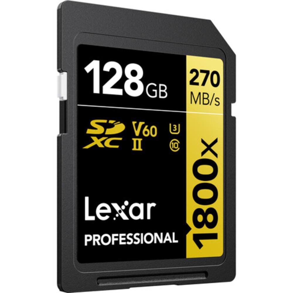 Imagem 3 de 3 do produto Cartão De Memória Lexar Sd Xc 128gb 270mb/s Uhs-ii V60 1800x Lsd1800128g-bnnnu