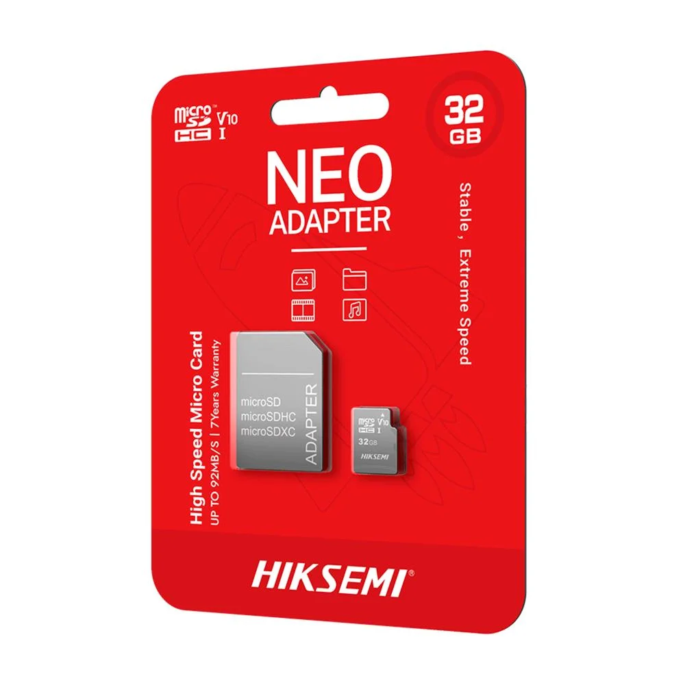 Cartão De Memória Micro Sd 32gb + Adap Clas 10 Uhs-i Hiksemi