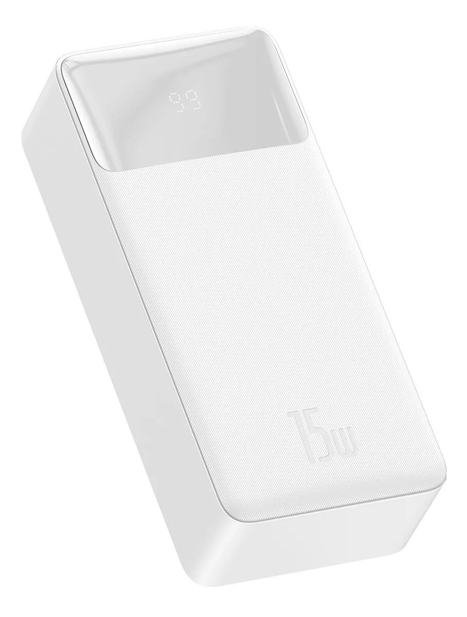 Powerbank Baseus, 30000mAh, 15W, Display Digital, Carga Rápida