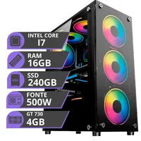 PC Gamer Cpu Intel Core I7 16gb SSD 240GB Placa De Video 4gb