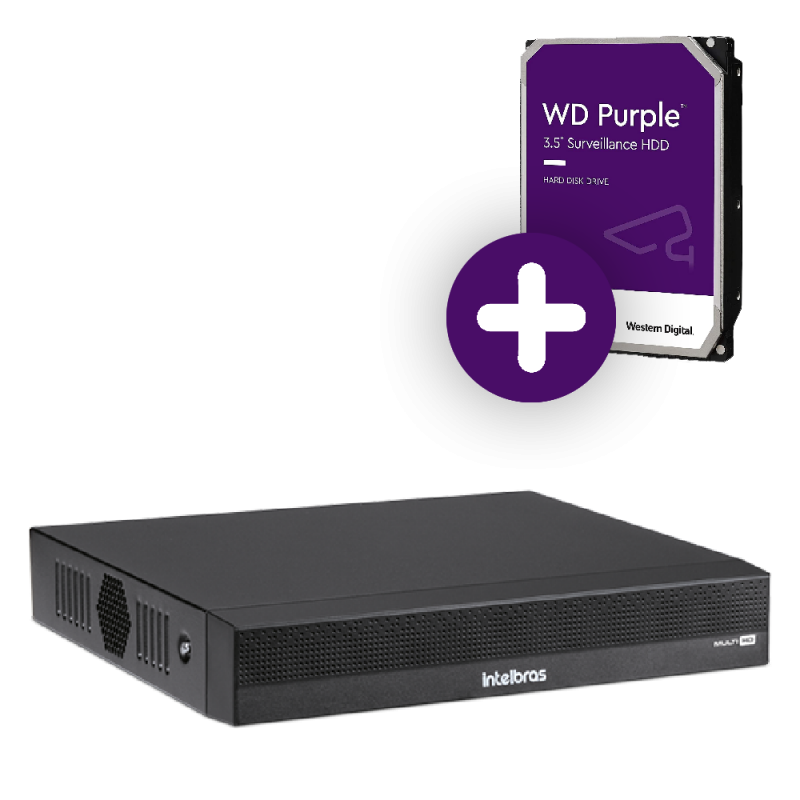 Dvr Intelbras 16 Canais 5mp Lite Com Hd 4TB | Gravador De Vídeo - Mhdx 3116-c