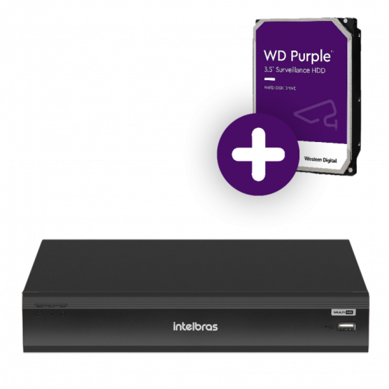 Dvr Intelbras 32 Canais 5mp Lite Com Hd 4TB | Gravador De Vídeo Imhdx 3132