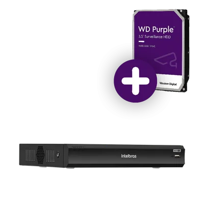 Dvr Intelbras 8 Canais 5mp Lite Com Hd 1TB | Gravador De Vídeo Imhdx 3008
