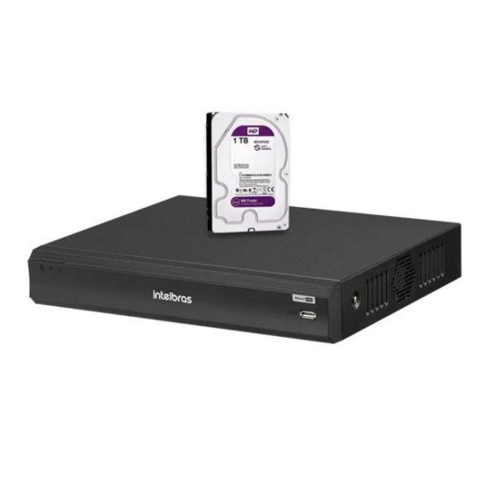 Imagem 2 de 5 do produto Dvr Intelbras 8 Canais 5mp Lite Com Hd 1TB | Gravador De Vídeo Imhdx 3008