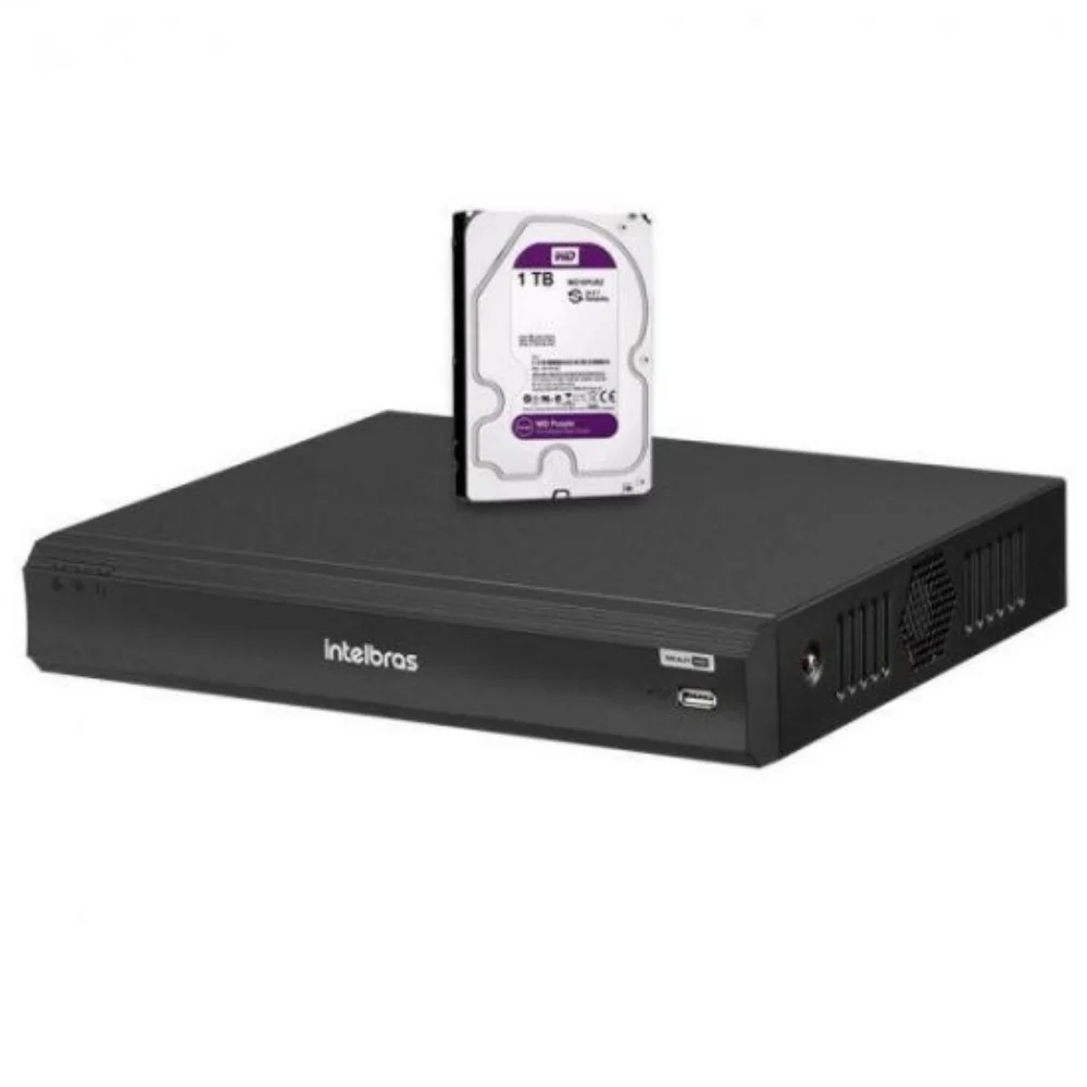 Imagem 4 de 5 do produto Dvr Intelbras 8 Canais 5mp Lite Com Hd 1TB | Gravador De Vídeo Imhdx 3008