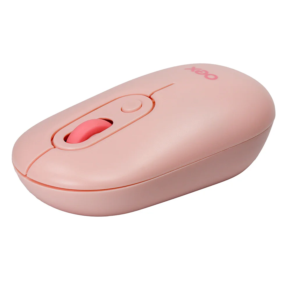 Imagem 2 de 5 do produto Mouse Sem Fio Bluetooth/wireless Ms604 Oex Retro Rosa