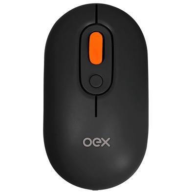 Mouse Sem Fio Bluetooth/wireless Ms604 Oex Retro Preto