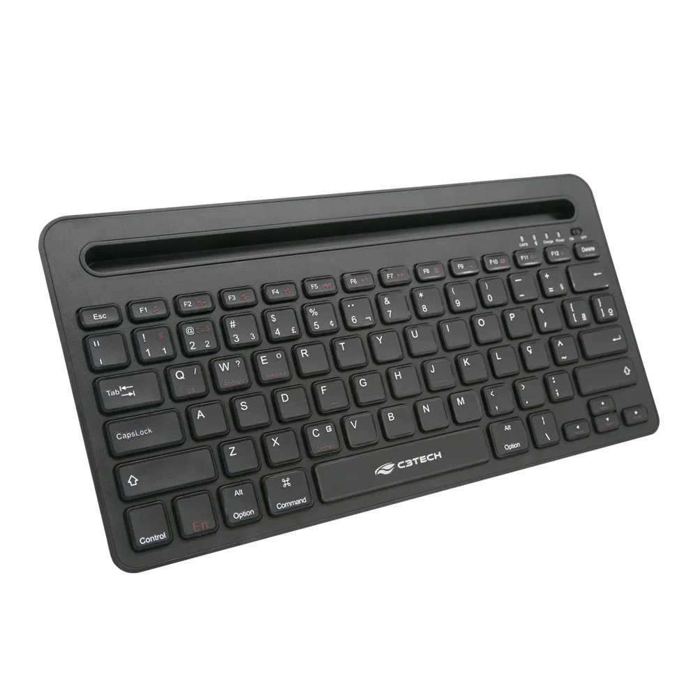 Imagem 2 de 5 do produto Teclado C3tech Multi-device Rc/bt K-bt100bk S/fio Teclas Baixas - Preto