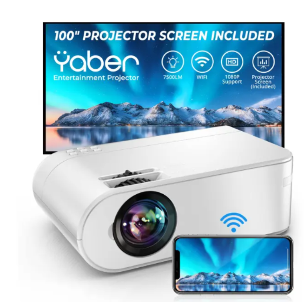 Imagem 2 de 5 do produto Projetor Portátil Full Hd Wi-fi Espelhamento 1989p