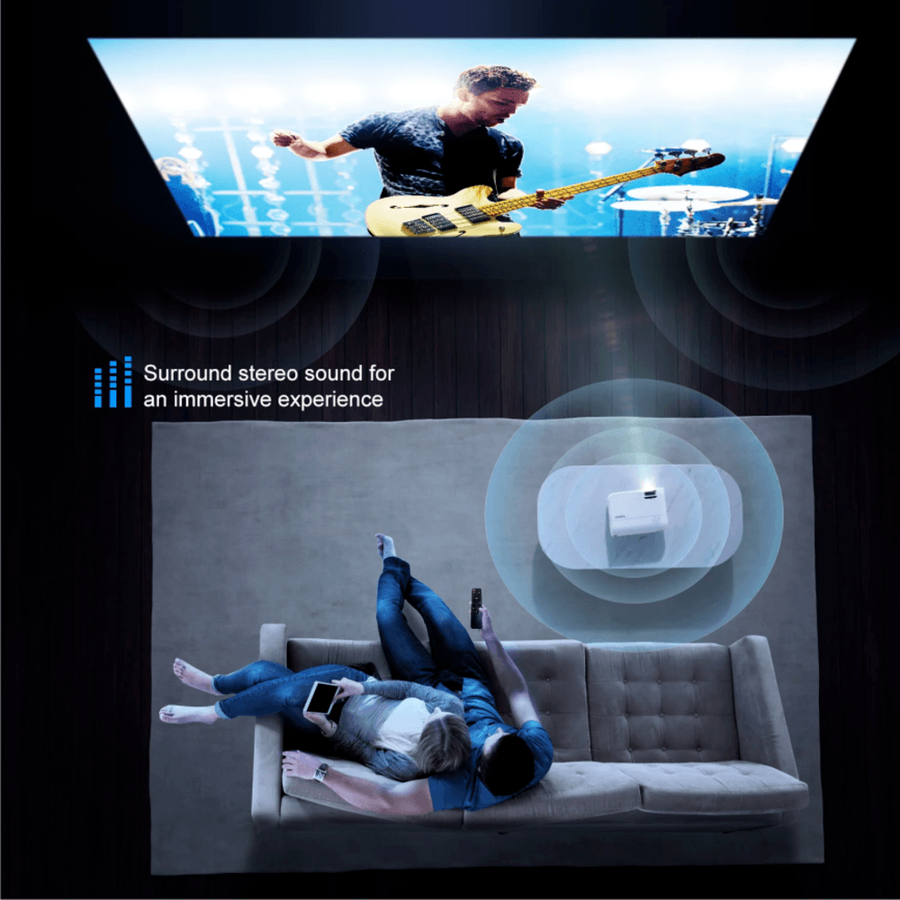 Imagem 4 de 5 do produto Projetor Portátil Full Hd Wi-fi Espelhamento 1989p