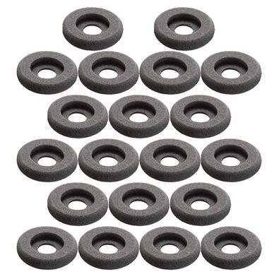 Kit 20 Espuma 4,8cm X 1,4cm Preta Vazada Para Headset Tecxel Gn2000 Zox Unixtron Cdx 104 Conduvox