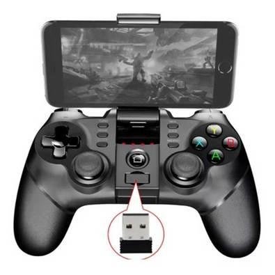 Controle Joystick Sem Fio Celular Bluetooth Android Preto Ipega 9076