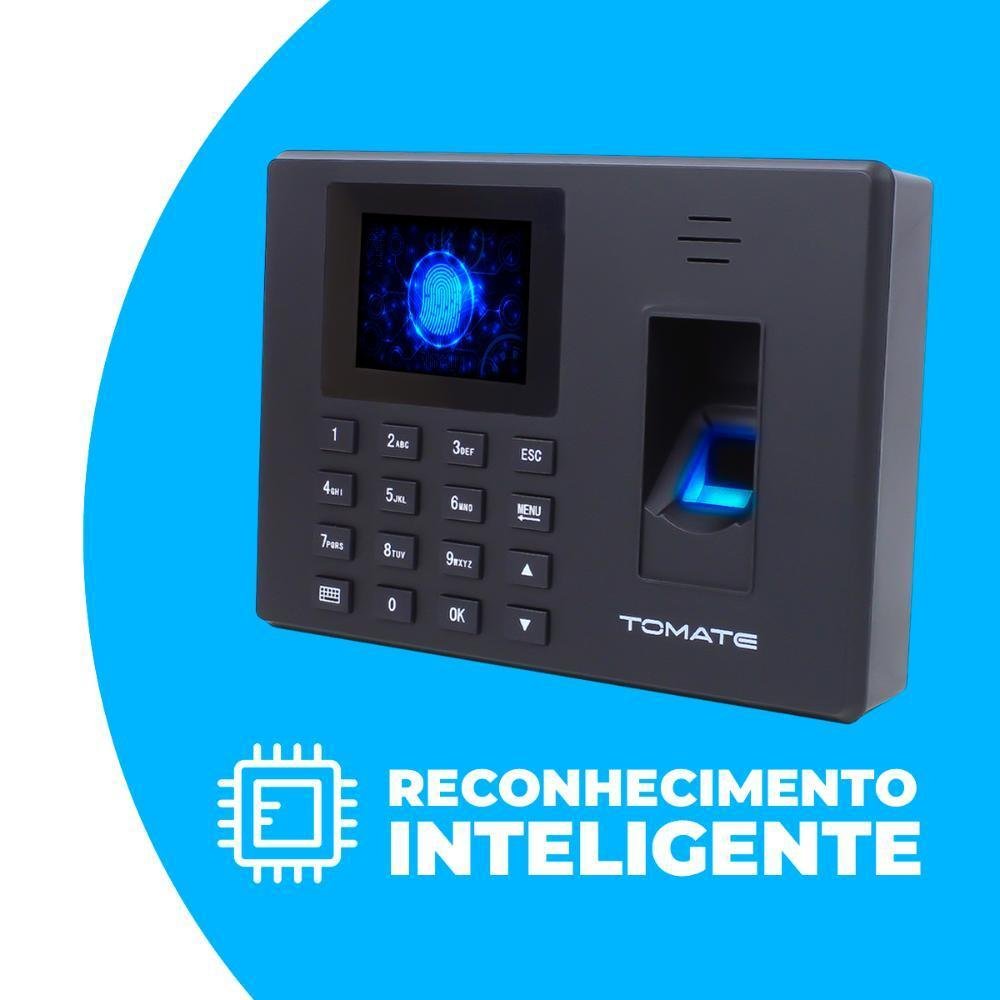 Relógio De Ponto Biométrico Impressão Digital Eletrônico