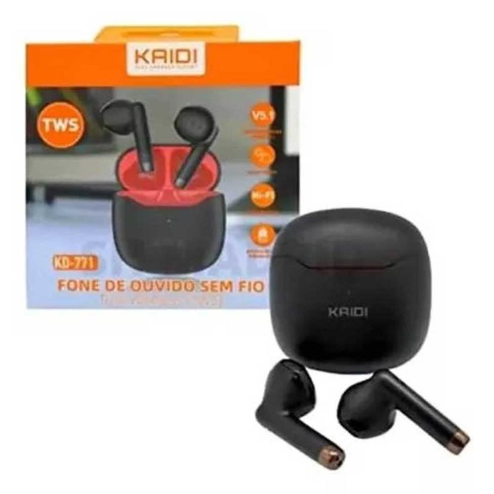 Imagem 3 de 5 do produto Fone De Ouvido Sem Fio Bluetooth Para A02 A03 A04 A13 A14 A24 M14 M51 - 770 - 771 Kaidi Color:preto