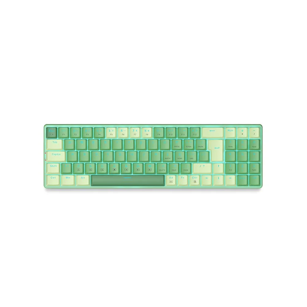 Imagem 3 de 4 do produto Kit Teclado E Mouse Gamer Redragon Mecânico Usb Bs-8772 - Verde