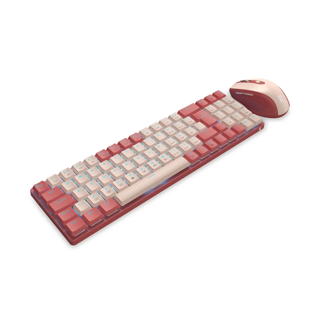 Imagem 4 de 4 do produto Kit Teclado E Mouse Gamer Redragon Mecânico Usb Bs-8772 - Rosa