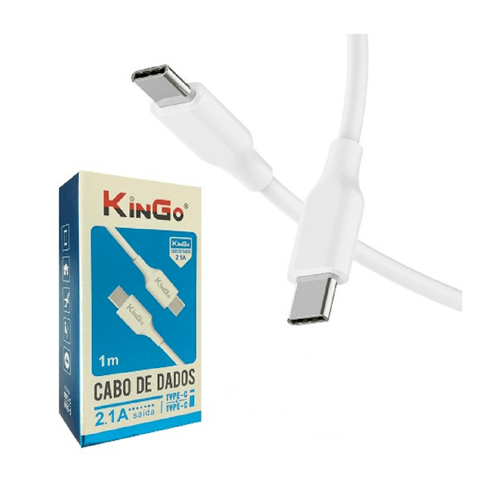 Cabo De Dados Para Celular Type C X Type C 2.1a 1mt