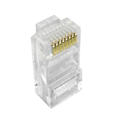 Conector Rj45 Cat 5e Macho Com 10 Peças