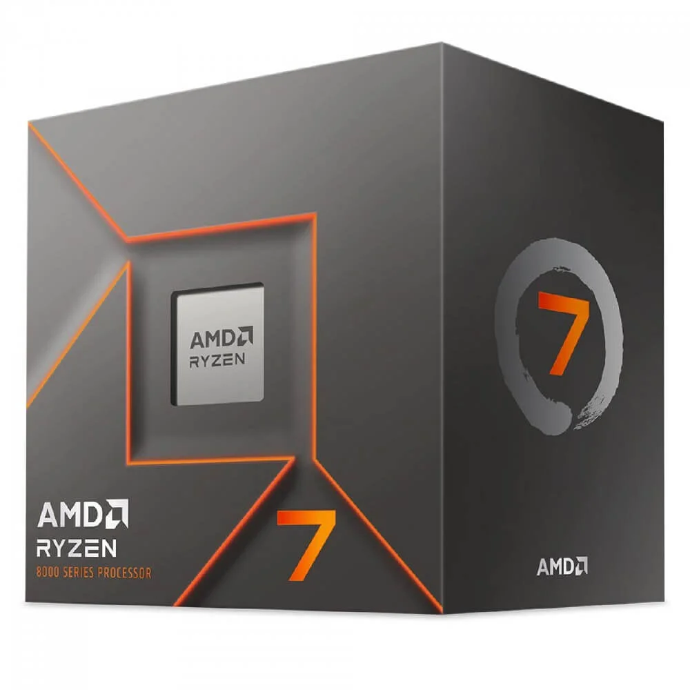 Processador AMD Ryzen 7 8700f Am5 4.1ghz, 5.0ghz Max, 8 Cores, 16 Threads 24mb, Cache Cooler Wraith Stealth 4