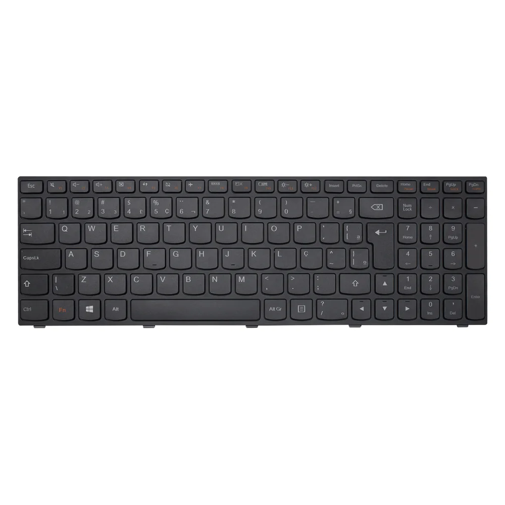 Teclado, Para Notebook Lenovo Ideapad 300-15isk, Preto Teclado, Para Notebook Lenovo Ideapad 300-15isk, Preto